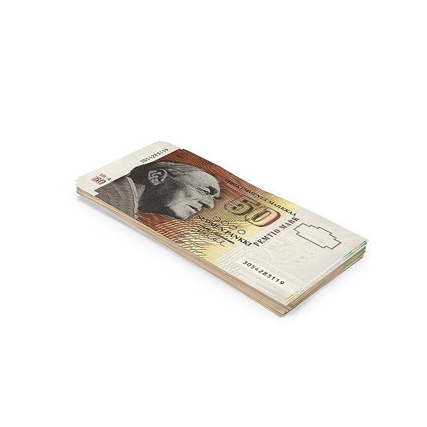 Scratch Cash 100 x mk 50 Marques Finlandaises Argent pour Jouer taille Réelle 