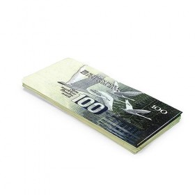 Scratch Cash 100 x mk 100 Marques Finlandaises Argent pour Jouer taille Réelle 