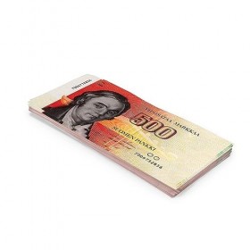 Scratch Cash 100 x mk 500 Marques Finlandaises Argent pour Jouer taille Réelle 