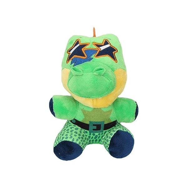 Five Nights at Fre-ddy Series Plushies, Hit Horror Game System Error Role Doll Bonnie, Animaux en peluche Dinosaure Vert, Per