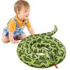 Serpent Simulation en Peluche, Jouets en Peluche Python en Peluche Gros Serpent, Jouet Serpent du Zodiaque Drôle pour Enfants