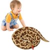 Serpent Simulation en Peluche, Jouets en Peluche Python en Peluche Gros Serpent, Jouet Serpent du Zodiaque Drôle pour Enfants
