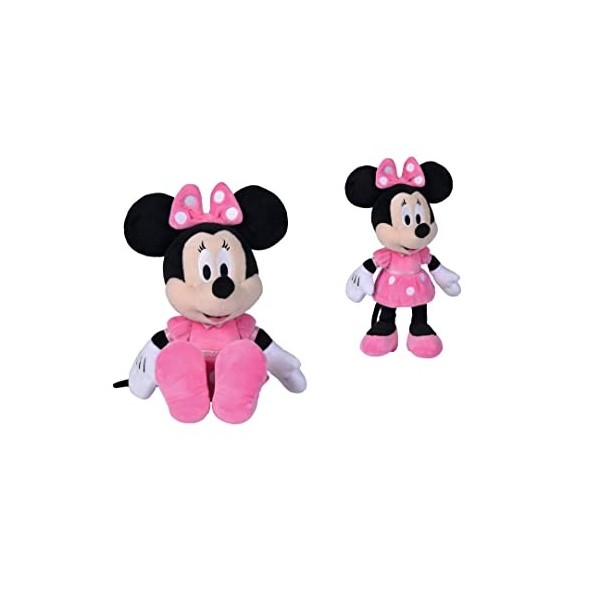 Disney - Minnie, 20 cm, Robe Rose, Peluche, à partir de 0 Mois