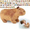 UYDF Peluche Capybara,Capybara Peluche,Peluche Mignonne,Peluche Capybara Réalistepeluche Capybara Super Douce,Jouet Enfant av