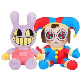 TOPLITHE Pomni Digital Circus Peluche Pomni et Jax Anime Plushie Doll Jouets Mignons Animaux en Peluche Anniversaire pour Les