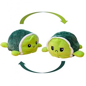 KUNSTIFY - Peluche Tortue réversible 20cm Verte