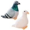 Pigeon en Peluche, Simulation de Pigeon en Peluche, 20 cm, Peluche Douce, Pigeon en Peluche, colombes Blanches, Oiseaux, déco