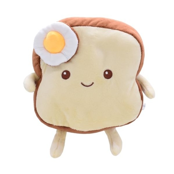 FISAPBXC Oreiller en Peluche Toast, Toast Peluche, Kawaii Stuffed Animal, Coussin Mignon, Jouet en Pain Tranché, Jouet pour E