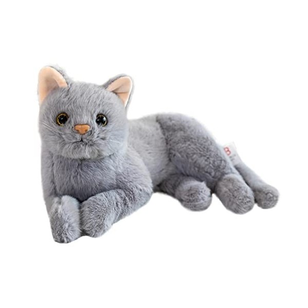 Chat En Peluche Realiste, Chat Peluche Jouets Poupées, Chat En Peluche Souple Comme Un Vrai, Mignon Jouet En Peluche Fait À L