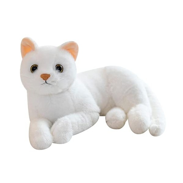Chat En Peluche Realiste, Chat Peluche Jouets Poupées, Chat En Peluche Souple Comme Un Vrai, Mignon Jouet En Peluche Fait À L