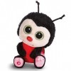 NICI Doudou-Peluche GLUBSCHIS Coccinelle Lily May 15cm, avec des Grands Yeux Scintillants, 45559, No Color