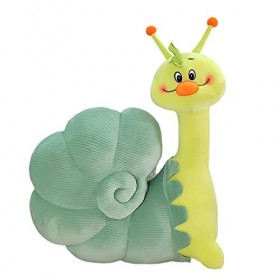 Fiauli Peluche escargot en coton entièrement garni - 25/40/50 cm - Poupée mollusque - Animal en peluche douce à collectionner