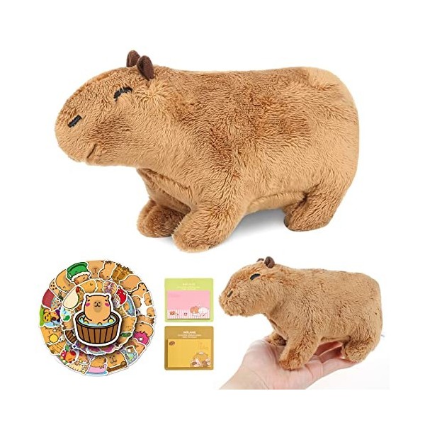 DMNQ Jouet en Peluche Capybara de Simulation, 20CM Poupée en Peluche Capybara, Jouet en Peluche Capybara, Mignon Capybara Fig