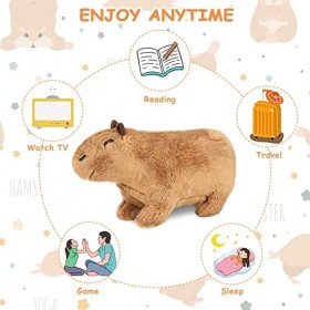 DMNQ Jouet en Peluche Capybara de Simulation, 20CM Poupée en Peluche Capybara, Jouet en Peluche Capybara, Mignon Capybara Fig
