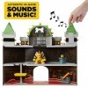 SUPER MARIO Playset Château de Bowser avec Figurine de Bowser, Effets sonores, Musique de Mario et Nombreuses pièces interact