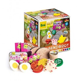 Erzi 28142 Assortiment de dîners en bois pour enfants, jeux de rôle