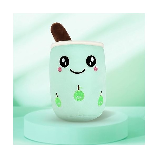 Fiotha Jouet en Peluche Boba Doux,Jouets Thé Lait Doux Poupée,Bubble Tea Peluche de Dessin Animé,Boba Bulle en Peluche Peluch