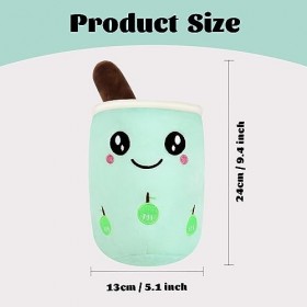 Fiotha Jouet en Peluche Boba Doux,Jouets Thé Lait Doux Poupée,Bubble Tea Peluche de Dessin Animé,Boba Bulle en Peluche Peluch