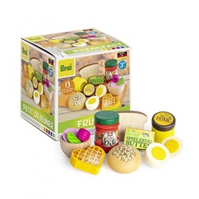 Erzi 28141 Assortiment de petits déjeuners en bois pour enfants, jeux de rôle