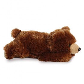 Aurora, 31740, Mini Flopsie Ours Grizzly, 8In,Peluche, Marron