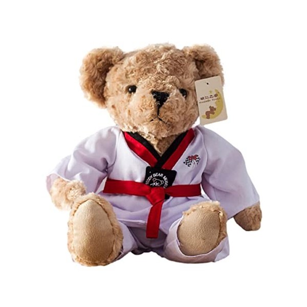 Vesone Jouets en Peluche Ours en Peluche Taekwondo Mignon Poupée Ours en Peluche Kawaii poupée en Peluche Ours en Peluche Cad