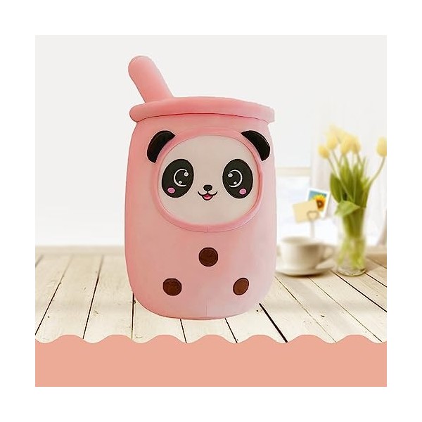 Bubble Tea Peluche Boba Peluche Muñecos De Peluche Bubble Tea Hug Pillow Muneco De Peluche De Dibujos Animados Rosa 24 Cm