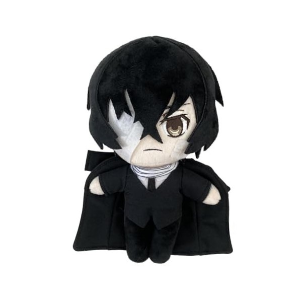 OSRDFV Figurine Bungo Stray Dogs Mori Ogai en peluche douce - Cadeau de collection pour filles et garçons Dazai Osamu, 20 cm