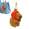 Lambo Petits Animaux en Peluche Mignons Capybara en Peluche avec Porte-clés, Récompense, Sacs De Goodie, Faveurs De Fête, Mat