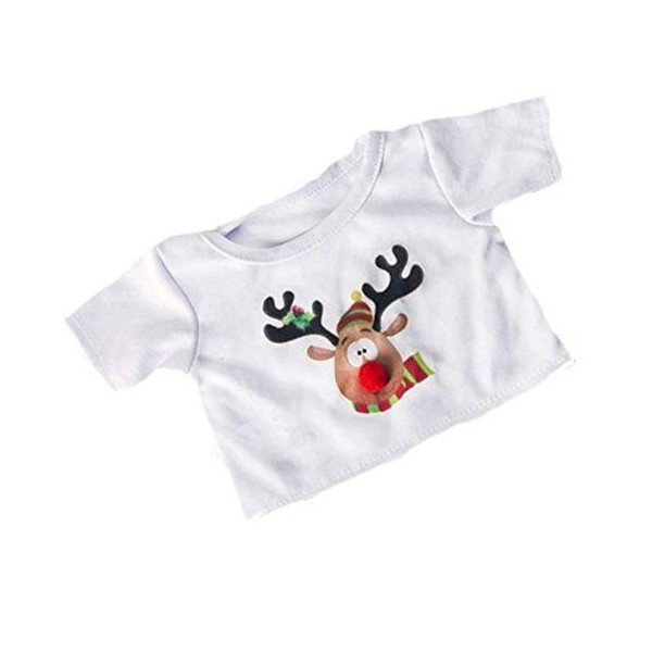 Vêtements pour ours en peluche – T-shirts ours en peluche renne de 20,3 cm 