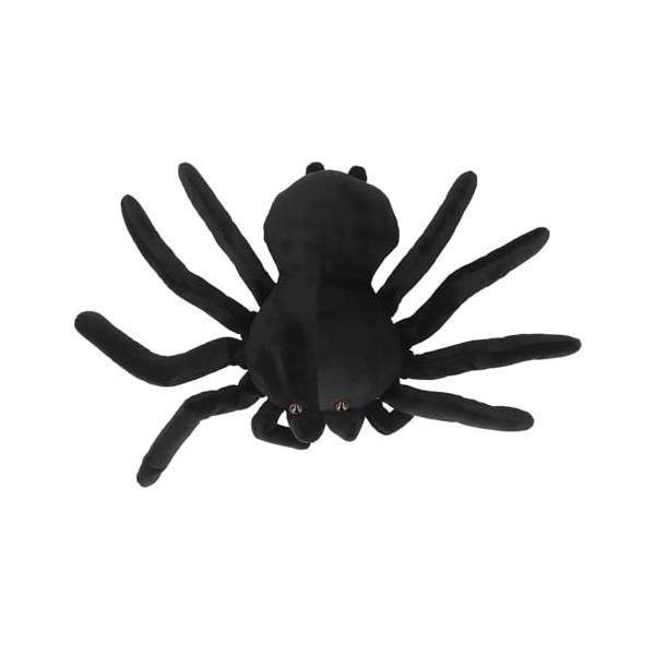 Keenso Animal en Peluche Araignée Noire, Poupée en Peluche pour la Maison dhalloween Type A 