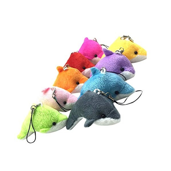 Toyvian Lot de 5 pendentifs décoratifs en peluche pour sac à clés, téléphone couleur aléatoire 