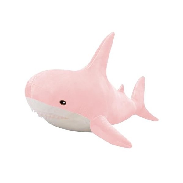 Pomurom Peluche requin - 30/45/60 cm - Coussin en peluche douce - Requin - Peluche requin - Kawaii - Coussin de câlin - Cadea