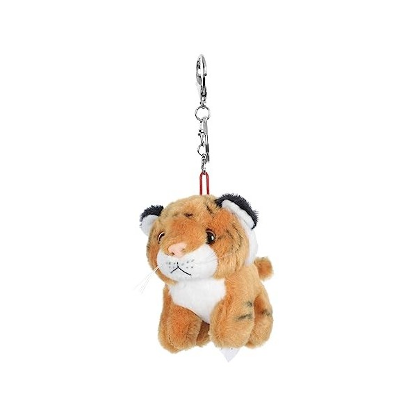 SAFIGLE 1 Pc Porte-clés Tigre Breloque Porte-clés Zodiaque Poupées Suspendues en Forme Glace en Peluche Breloque à Suspendre 