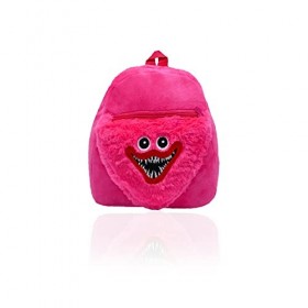 wiztex Sac à dos bleu Huggy wuggy poppy playtime pour enfant Sac à dos en peluche Poppy Playtime - Sac à dos en peluche 3D po