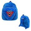 wiztex Sac à dos bleu Huggy wuggy poppy playtime pour enfant Sac à dos en peluche Poppy Playtime - Sac à dos en peluche 3D po