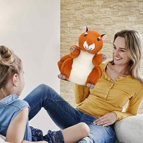 LOSOO Peluche écureuil, Peluche écureuil en Peluche, Mignon Peluches Moelleux Cadeaux en Peluche écureuil en Peluche Animal e