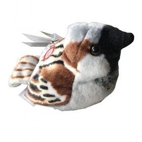 Wild Republic Moineau Domestique, Animal en Peluche avec Son, Cadeaux pour Enfants, 13 cm