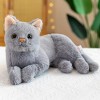 URFEDA Peluche Chat Réaliste, Animaux en Peluche De Chat Doux, Mignon Simulation en Peluche en Peluche Chats Jouets Chat Poup