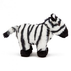 Zappi Co Peluche 100% recyclée, Zèbre 23cm de Long Douce, câline, écologique Collection de Jouets en Peluche pour Nouveau-n