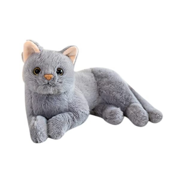 Uposao 30cm Animal en Peluche de Chat RéAliste Mignon Simulation en Peluche en Peluche Chats Jouets Chat PoupéEs Table DéCor 