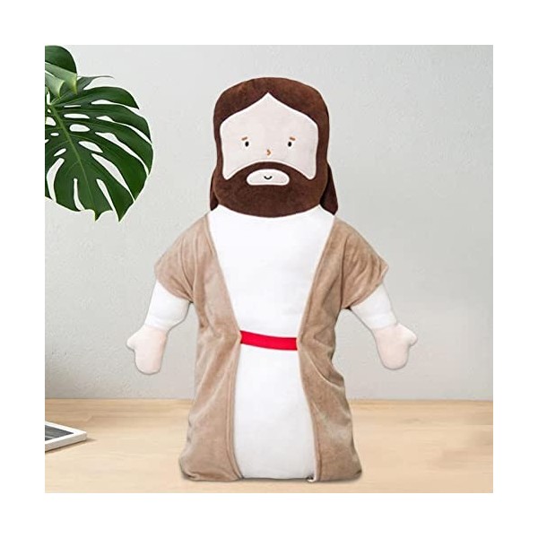 Voiakiu Poupée en Jésus, Jouet Jésus en Peluche Douce comme Cadeau chrétien Religieux pour Hommes et Femmes, décoration Confo