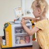 Smartwo Caisse Enregistreuse Enfants de Supermarché avec Scanner et Son, 3 en 1 avec Réfrigérateur et Machine à Café, avec 46