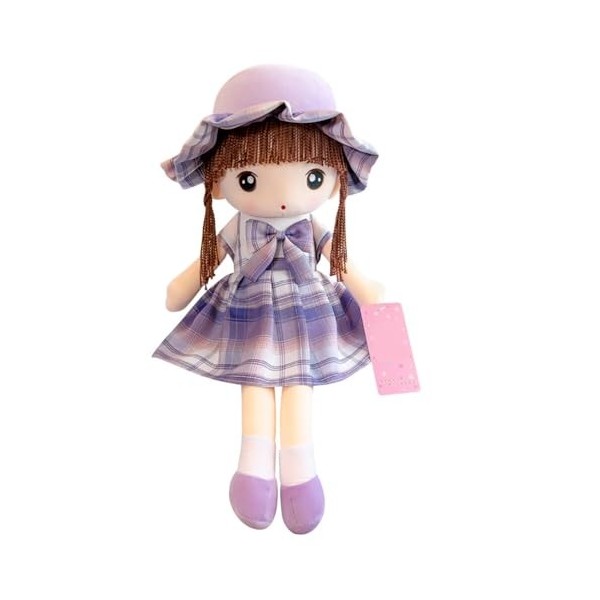 Poupée de Chiffon Fille Mignon Jouet en Peluche Bébé Douce Poupée Princesse Chapeau Et Vêtements Chiffon Doudou Jouets en Pel