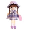 Poupée de Chiffon Fille Mignon Jouet en Peluche Bébé Douce Poupée Princesse Chapeau Et Vêtements Chiffon Doudou Jouets en Pel