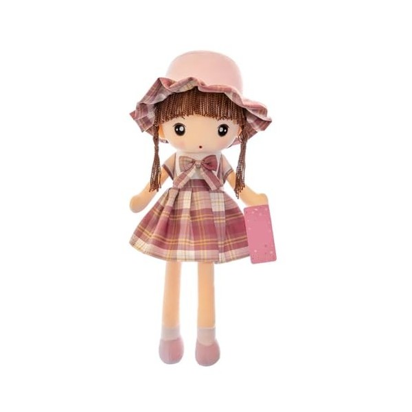 Poupée de Chiffon Fille Mignon Jouet en Peluche Bébé Douce Poupée Princesse Chapeau Et Vêtements Chiffon Doudou Jouets en Pel