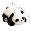 URFEDA Jouet en Peluche Panda, Mignon Animal en Peluche Panda, Coussin Peluche, Animel Poupée Panda Peluche Réaliste, Oreille