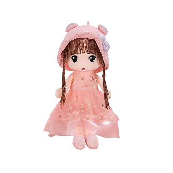 Uposao Poupée De Chiffon Fille Mignon Jouet en Peluche Bébé Poupée Mini-Princesse Poupée en Chapeau Et Jupe Jolie Décoration 