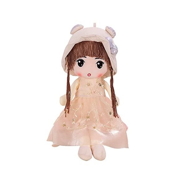 Uposao Poupée De Chiffon Fille Mignon Jouet en Peluche Bébé Poupée Mini-Princesse Poupée en Chapeau Et Jupe Jolie Décoration 