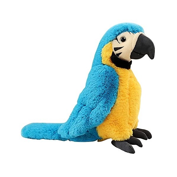 Perroquet Peluche Simulation Animaux Poupée Perroquet en Peluche Mini Aras Perroquet 25CM Oiseau en Peluche Mignon Douce Conf