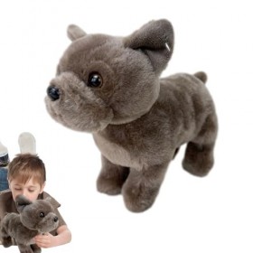 ZUREGO Jouets en Peluche pour Chiens - Jouet en Peluche Bouledogue de Dessin animé de 6,3 Pouces - Jouet doreiller Doux, Jou